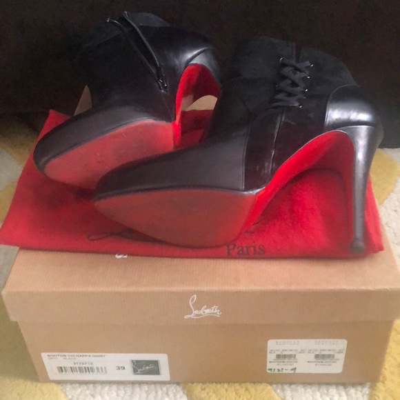 Christian Louboutin Shoes - Louboutin Leather & Suede Booties💋